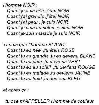 lhomme noir et lhomme blanc